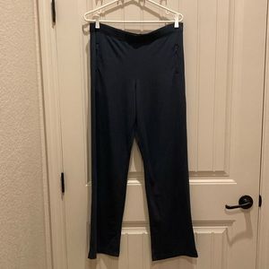 SDI Athletic Track Style Workout Pants Unisex Size M Side Zippered Pockets Gray